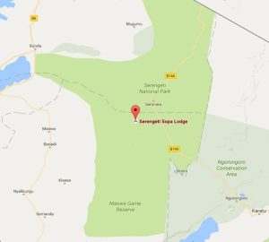 Serengeti Sopa Lodge Location