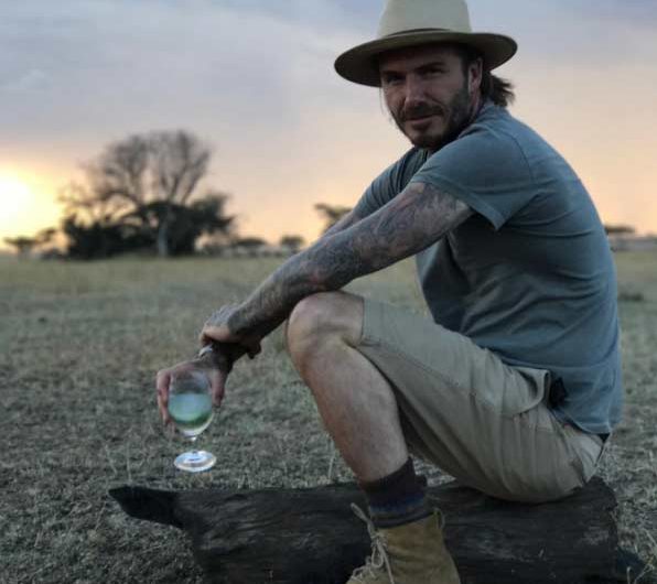 David Beckham on Safari in Africa