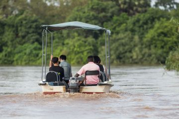 Boat Safari Selous Southern Tanzania